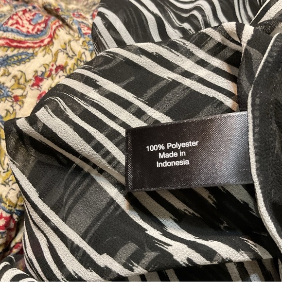 Lane Bryant Black & White Long Sleeve Striped Top - Picture 4 of 4